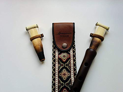 Armenian Duduk Set with Professional Reeds and Case