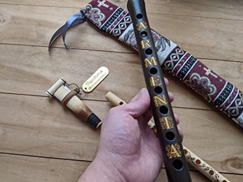Armenian Engraved Duduk Set with Professional Reed