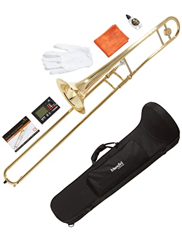 Youth Beginner Trombone Kit by Mendini Cecilio