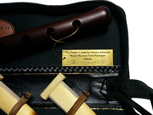 Armenian Duduk Handmade from Apricot Wood, Eco-Leather Case