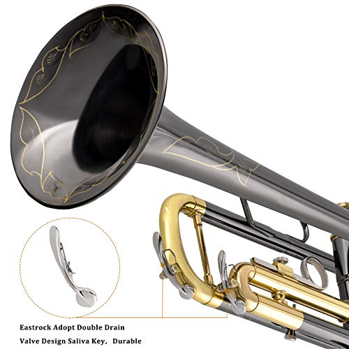 EASTROCK Bb Trumpet Set with Accessories and Case