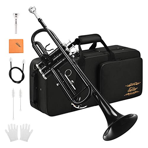 Eastar Bb Trumpet Set for Student Beginner, Black