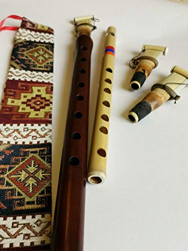 Professional Armenian Duduk in Key A with Engraved Case