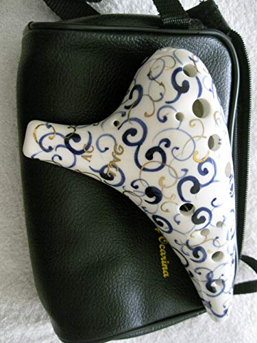 Elegant Hand Painted Porcelain Ocarina - VIP Exclusive
