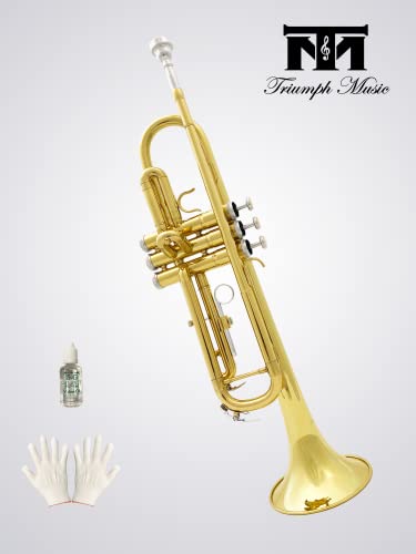 Triumph Bb Trumpet Set for Beginners with Accessories