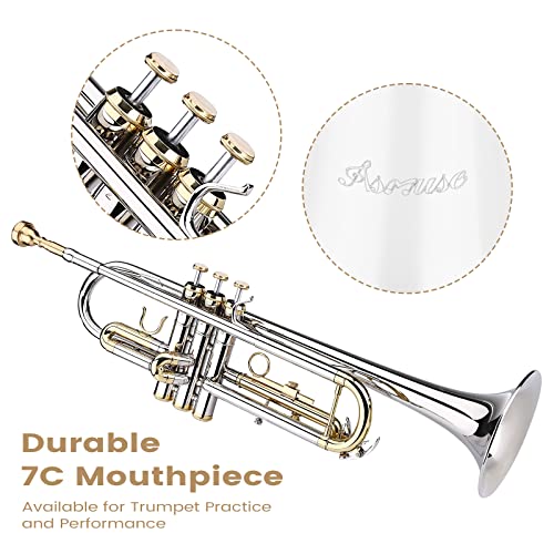Asmuse Bb Standard Trumpet Set with Hard Case