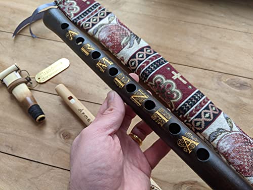 Armenian Engraved Duduk Set with Professional Reed