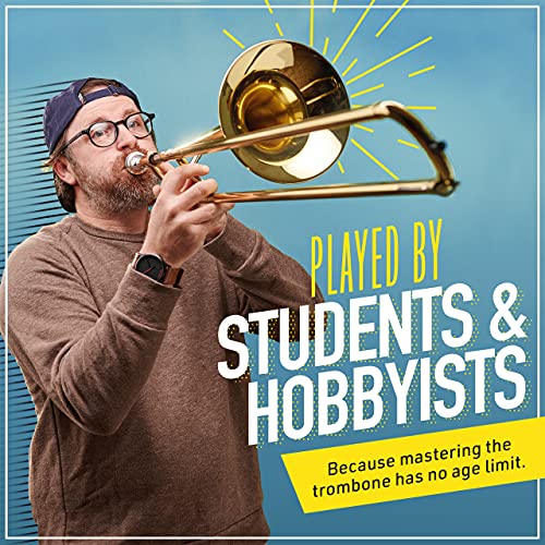 Youth Beginner Trombone Kit by Mendini Cecilio