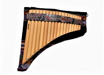 VIP Pan Flute 18 Pipes Tunable - Nazca design