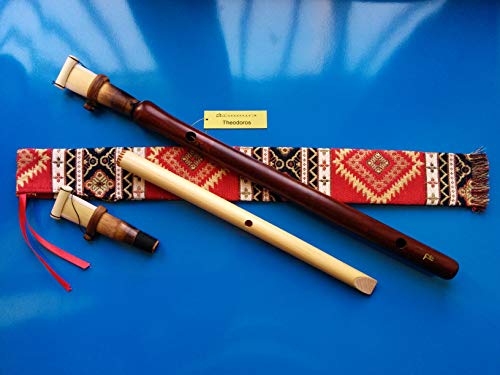 Armenian Engraved Duduk Pro - Apricot Wood, National Case