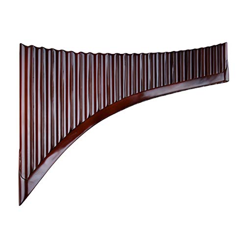 25 G Key Bamboo Pan Flute Set, Black Case