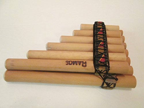 Compact Zampona Pan Flute with 13 Pipes & Case