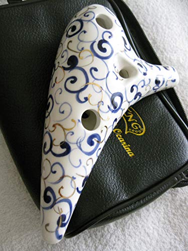 Elegant Hand Painted Porcelain Ocarina - VIP Exclusive