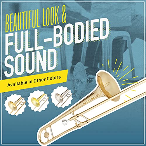Youth Beginner Trombone Kit by Mendini Cecilio