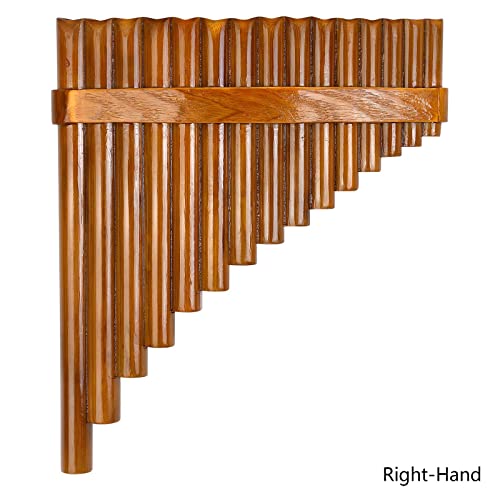 Professional Pan Flute Set with 15 Bamboo Pipes