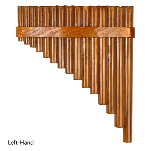 Professional Pan Flute Set with 15 Bamboo Pipes