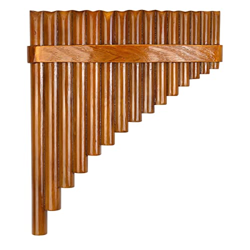 Professional Pan Flute Set with 15 Bamboo Pipes
