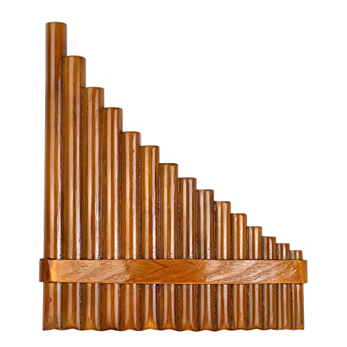 Professional Pan Flute Set with 15 Bamboo Pipes