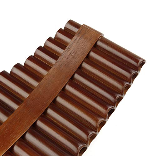 18 Pipe F Key Chinese Traditional Pan Flute Brown