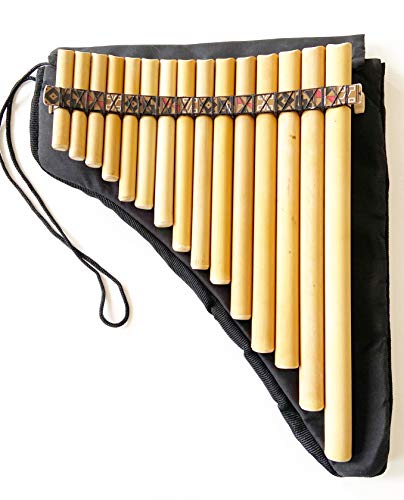 Professional Peruvian Pan Flute with 15 Tubes
