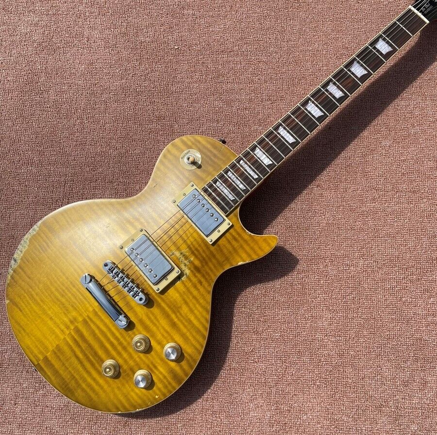 Vintage Finish Electric Guitar with Rosewood Fingerboard in Stock