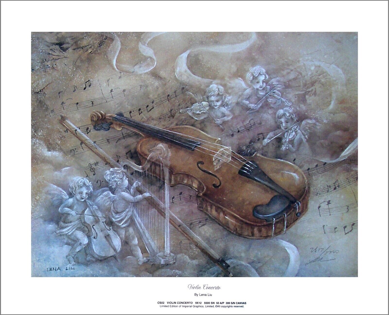 Exclusive LENA LIU "VIOLIN CONCERTO" Limited Edition Print