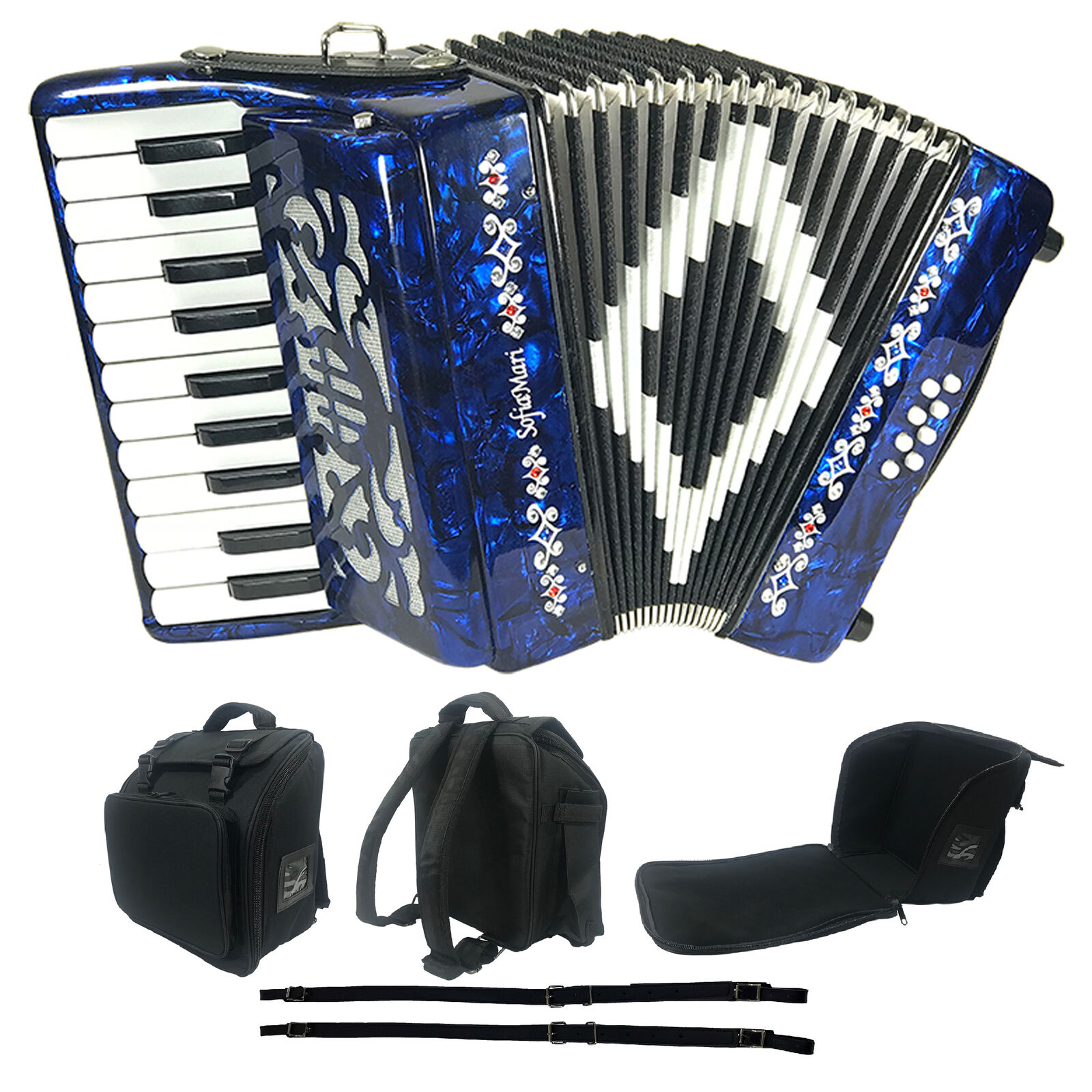 Blue SofiaMari Mini Accordion for VIP Smart Shoppers