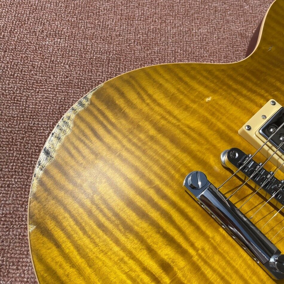 Vintage Finish Electric Guitar with Rosewood Fingerboard in Stock