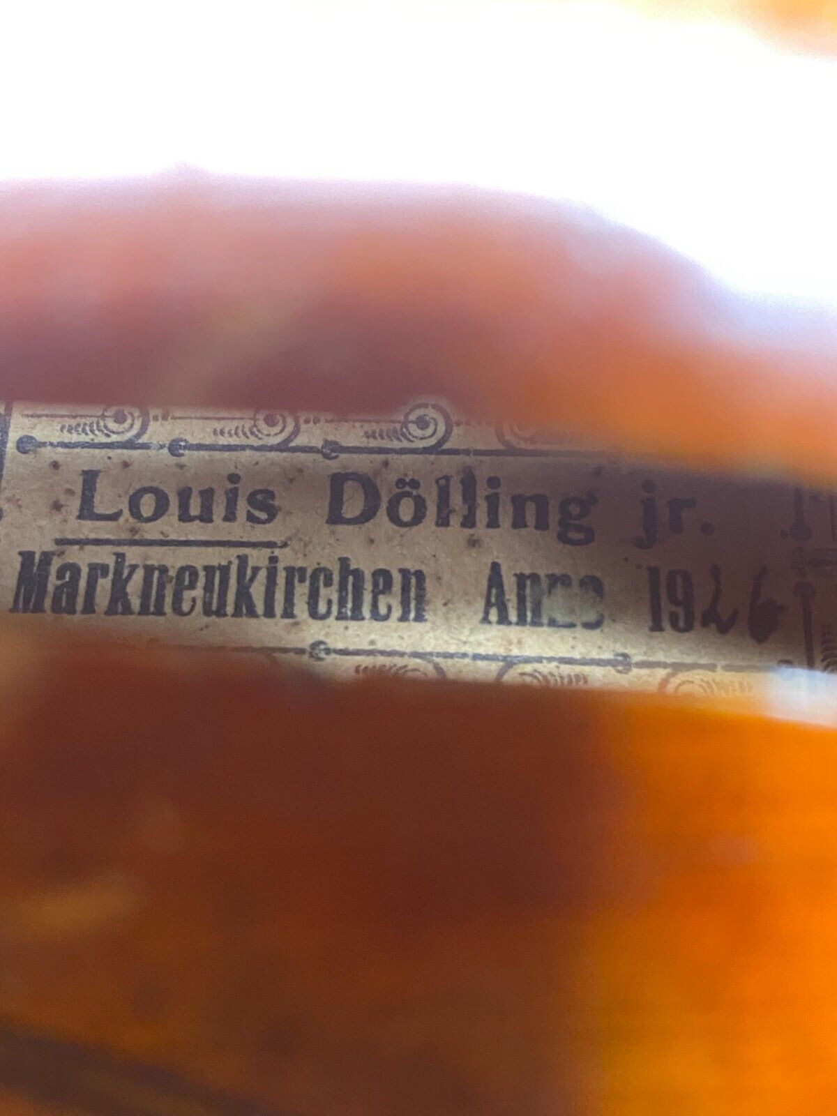 Rare 1926 Antique Violin by Hermann Dolling Jr