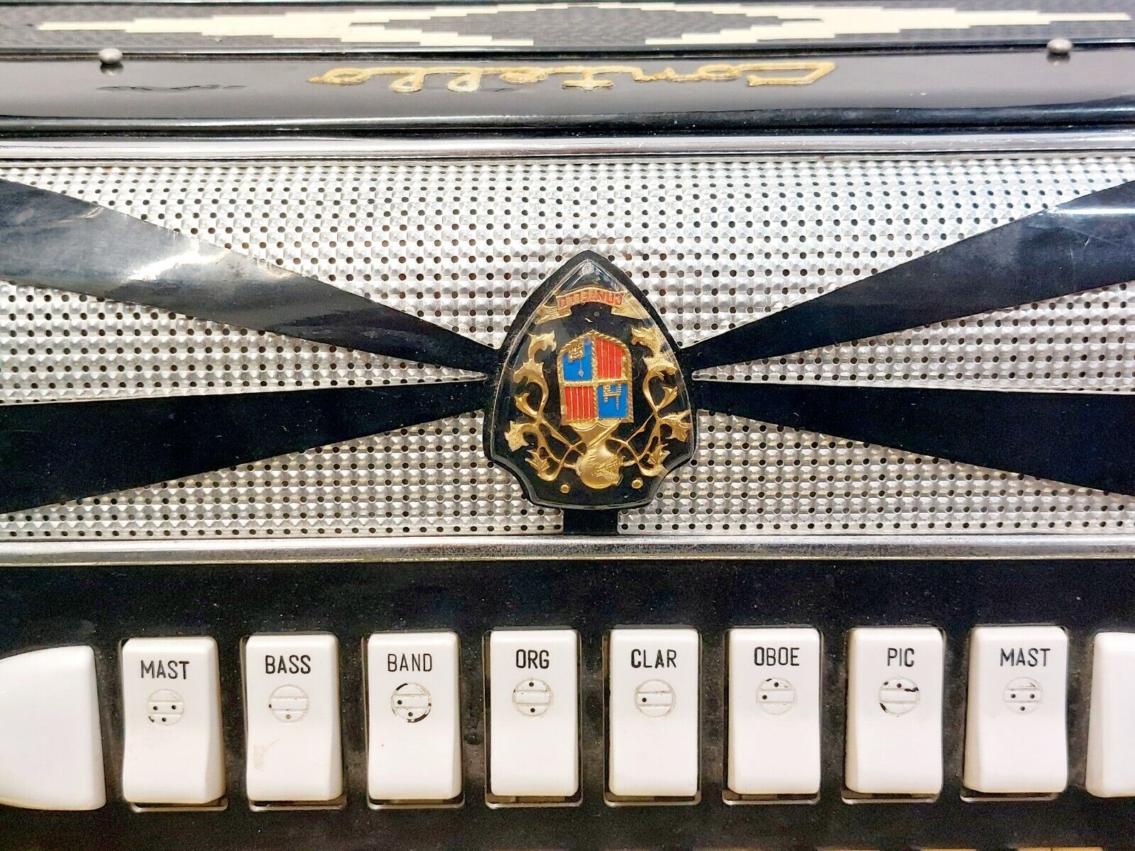 Italian Made Black Contello Accordion 3583 VIP