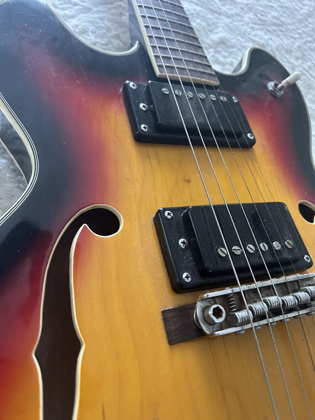 Vintage MIJ Kent Semi-Hollow ES Electric Guitar - 60s-70s