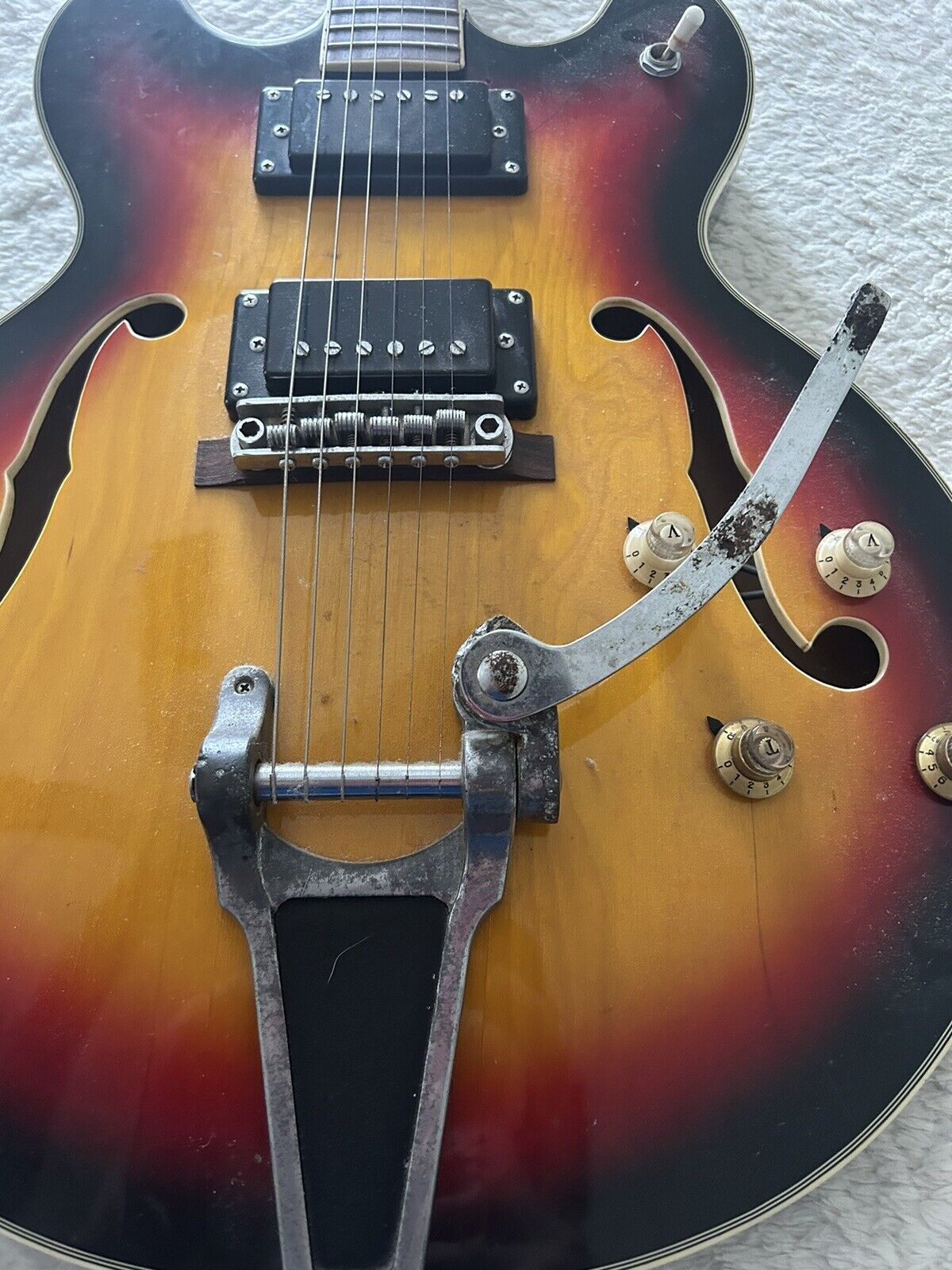 Vintage MIJ Kent Semi-Hollow ES Electric Guitar - 60s-70s