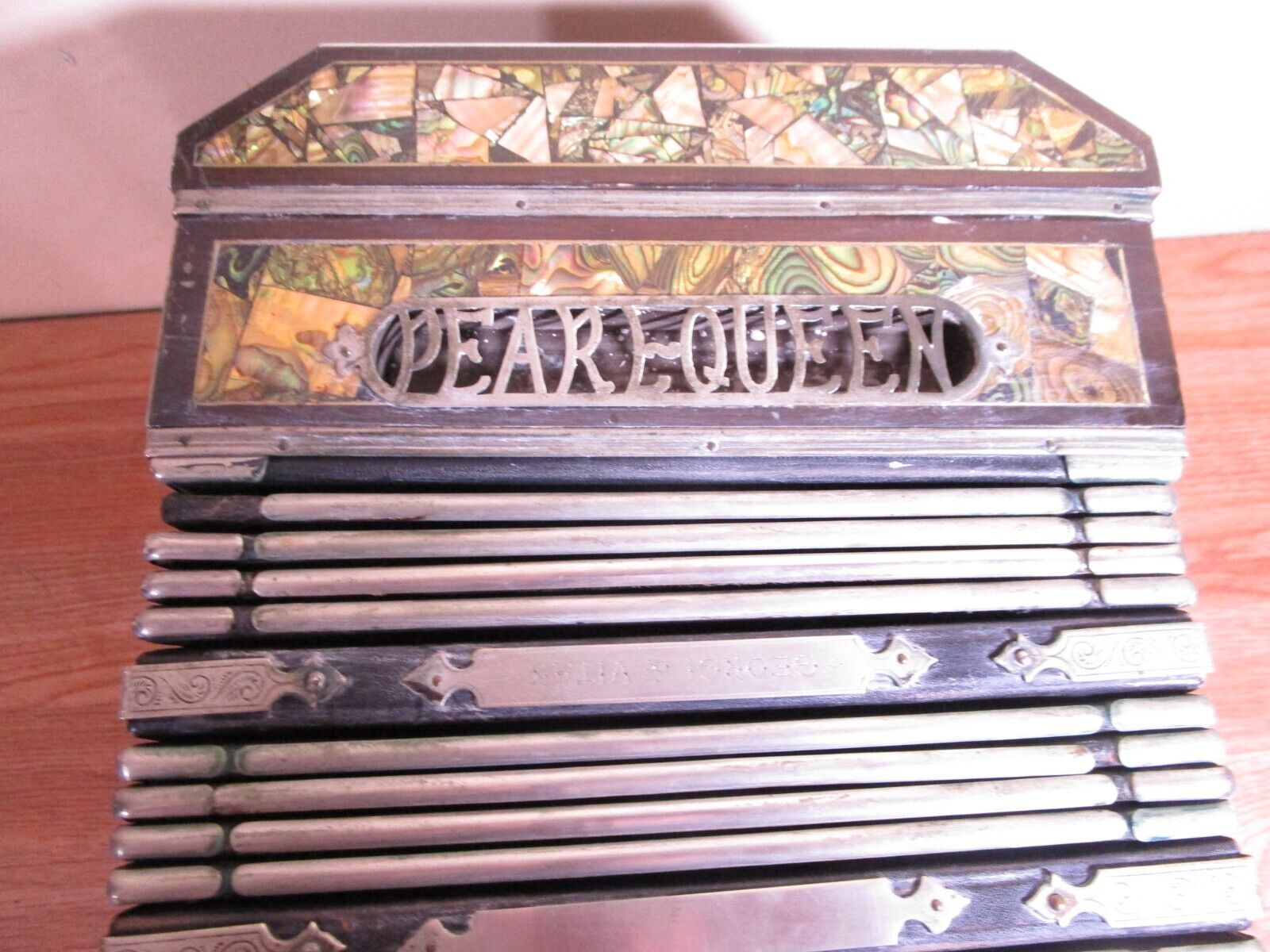 Georgi Vitak Antique Pearl Queen Button Accordion Case