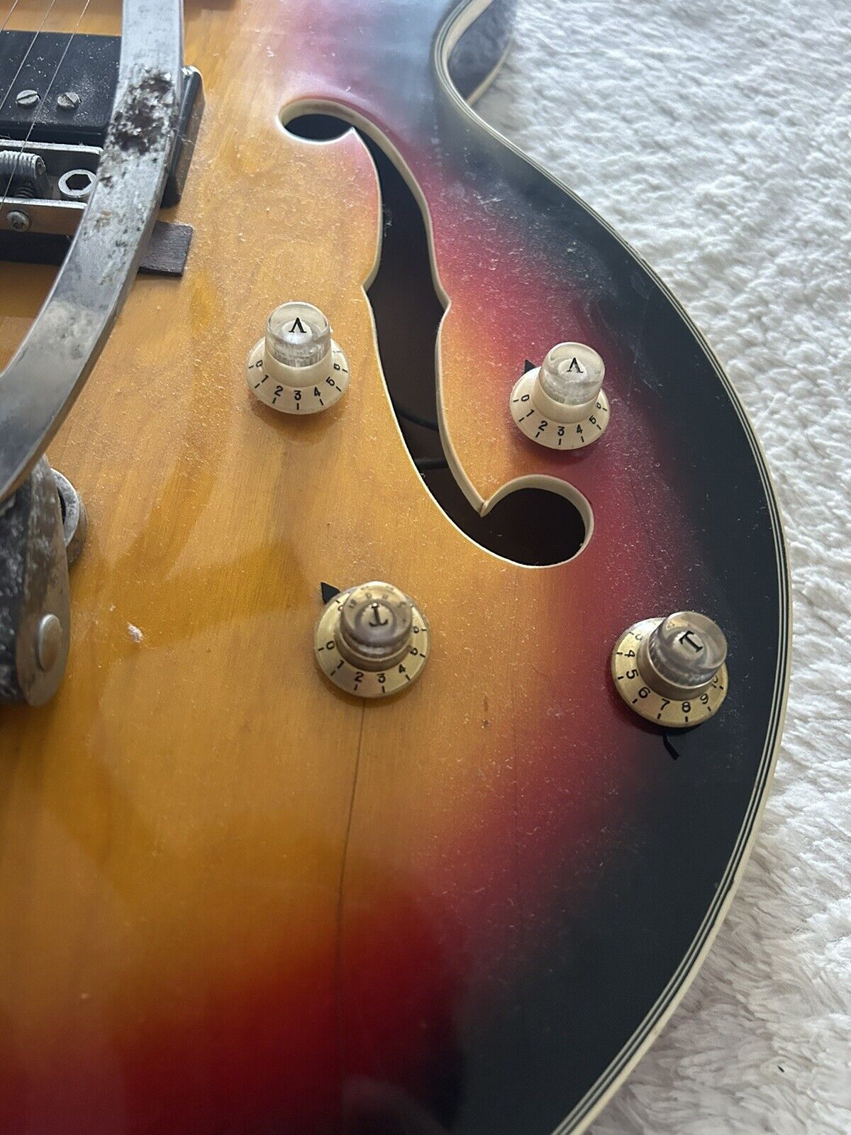 Vintage MIJ Kent Semi-Hollow ES Electric Guitar - 60s-70s