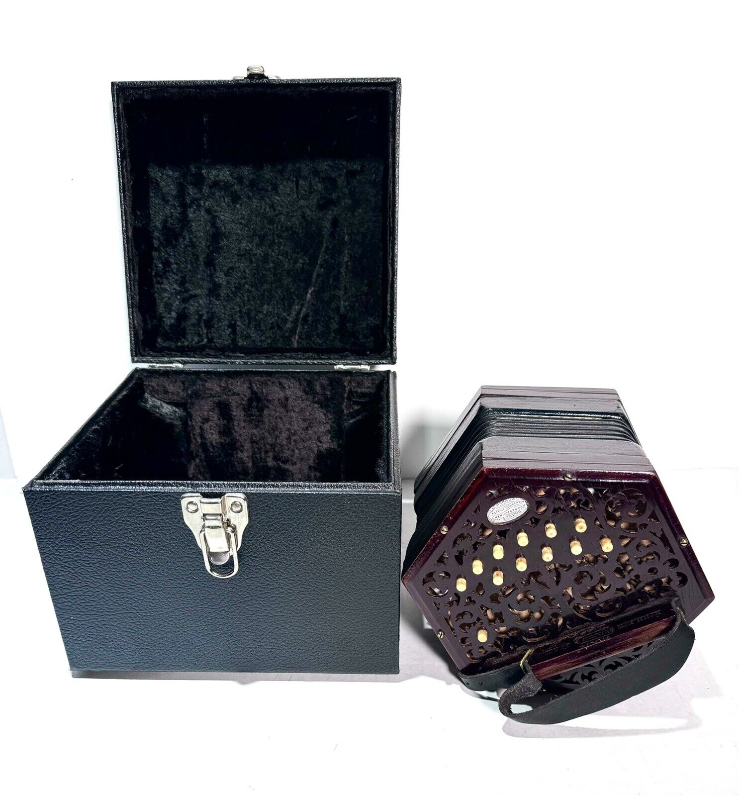 Lachenal & Co. Anglo Concertina with Case Vintage