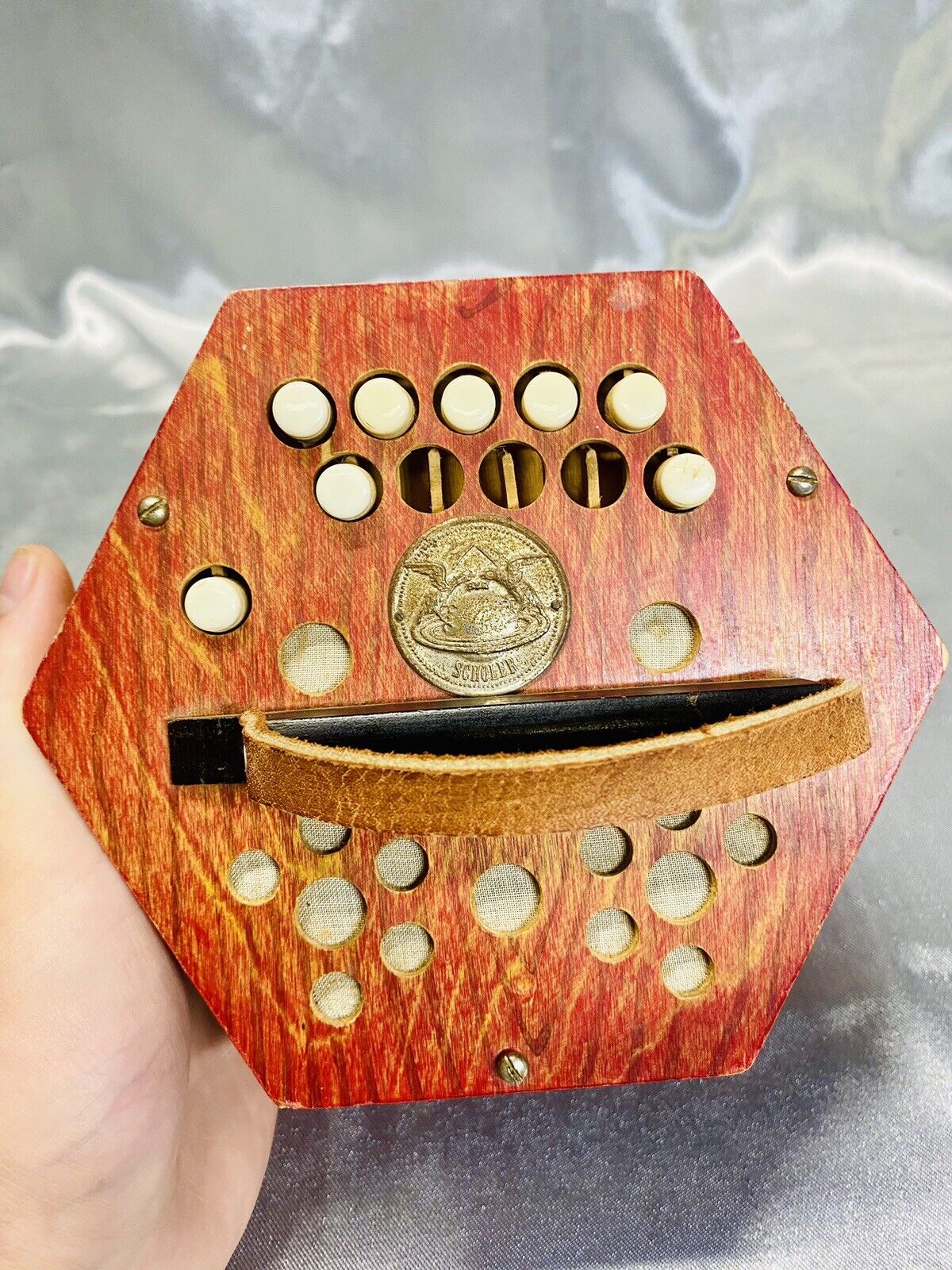 1940s SCHOLAR Button Concertina Accordian WWII Germany VIP