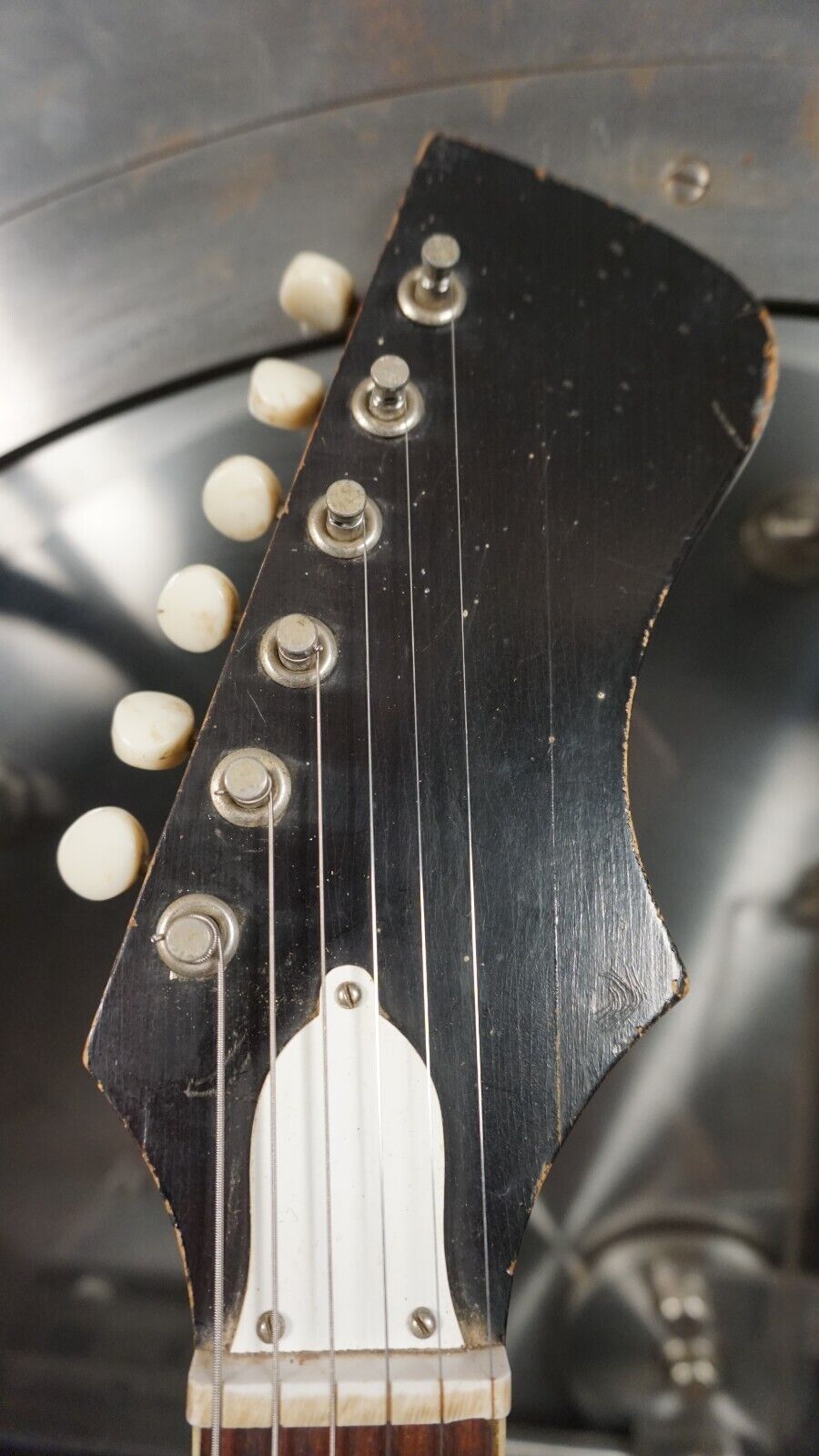 could be rewritten as "1960s Vintage Kay Electric Guitar - Tobacco Burst