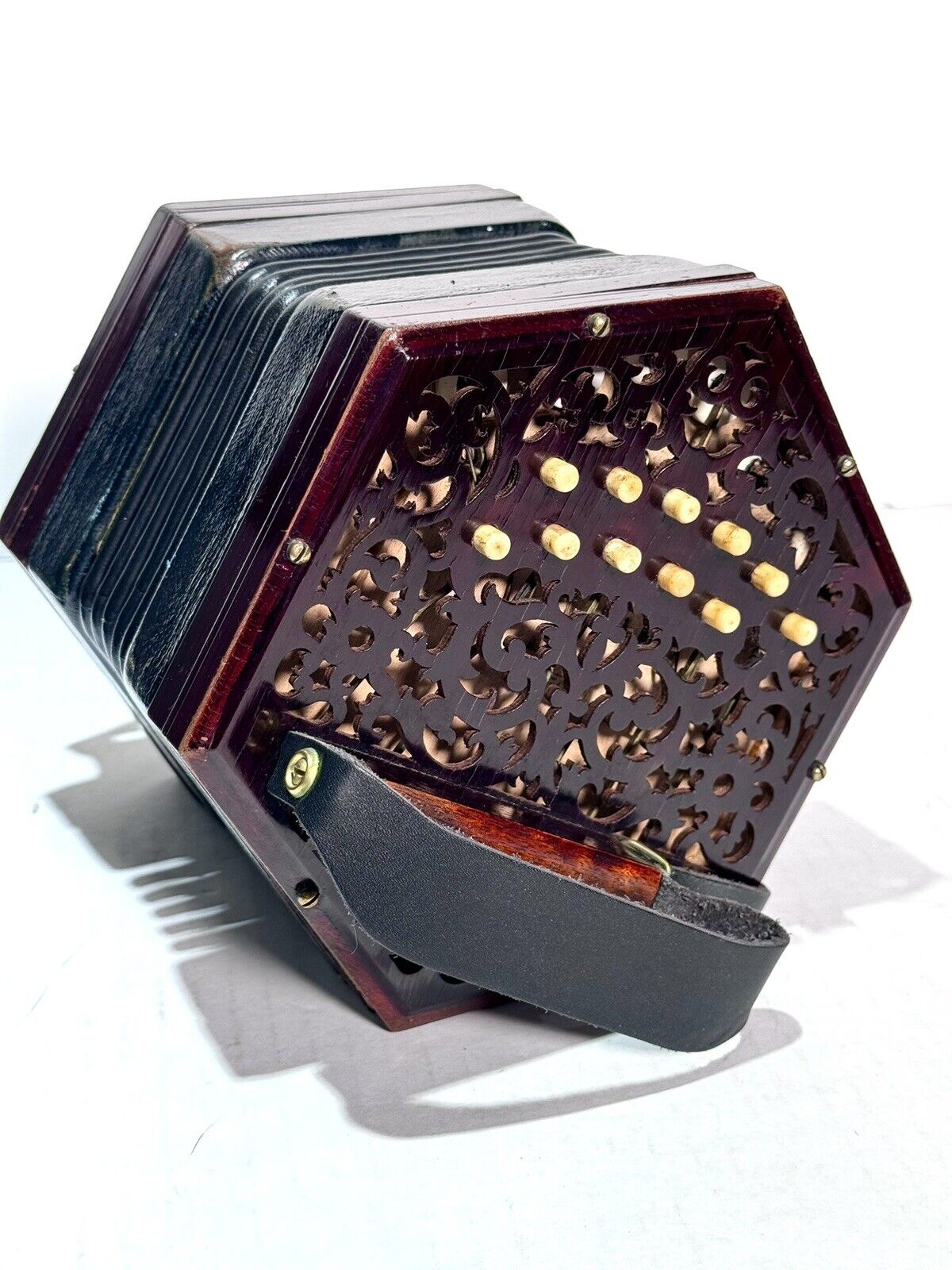 Lachenal & Co. Anglo Concertina with Case Vintage