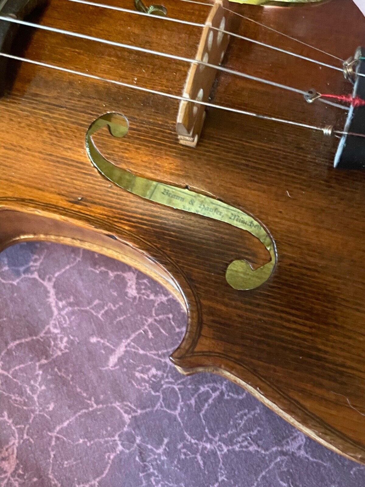 Antique Braun & Hauser Munchen Fretted Violin Zither