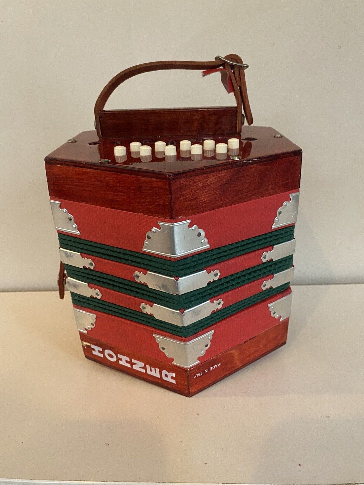 HOHNER Vintage Concertina Squeezebox 20 Button Italy Made