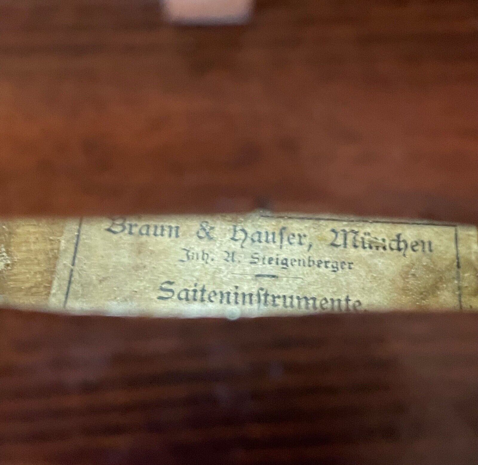 Antique Braun & Hauser Munchen Fretted Violin Zither