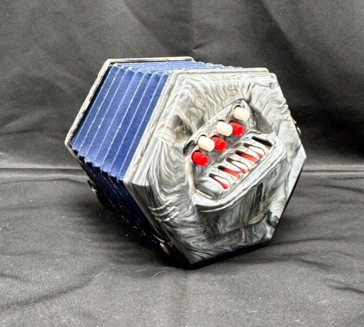 1950s Magnus Concertina Musical Instrument - Vintage Accordion