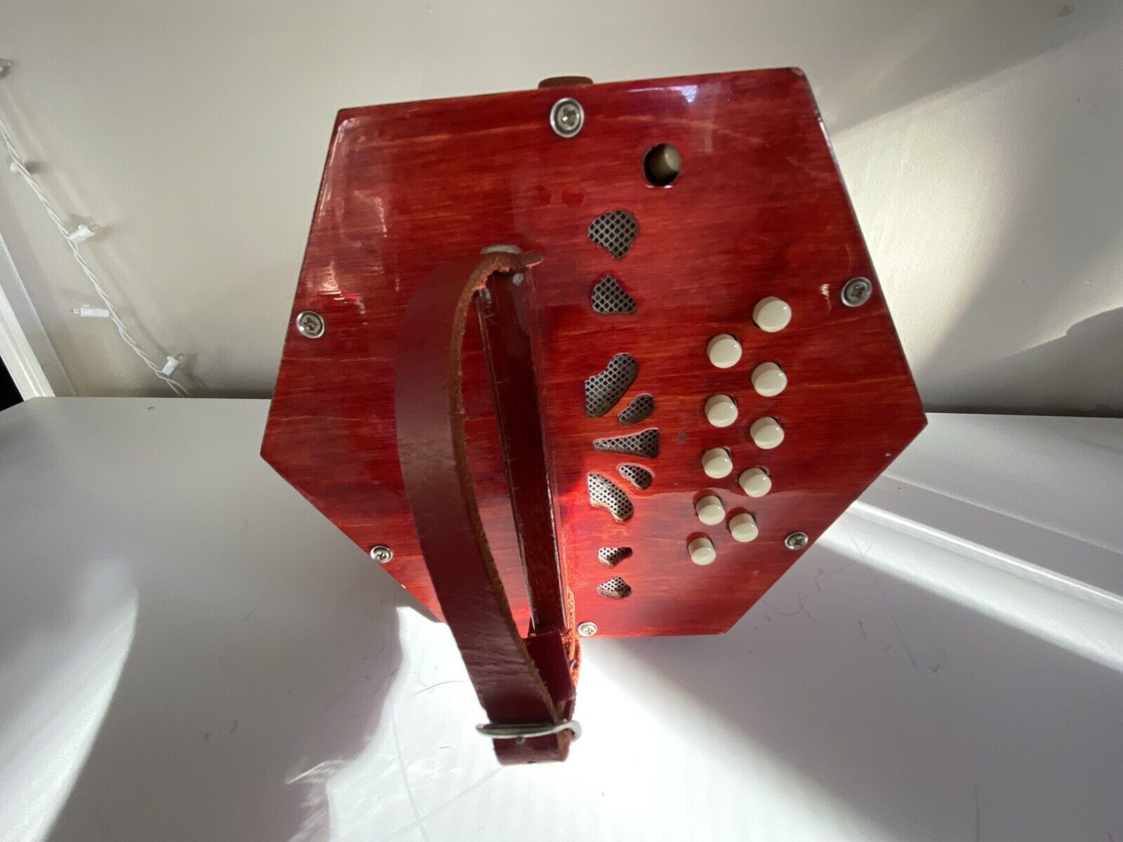 HOHNER Vintage Concertina Squeezebox 20 Button Italy Made