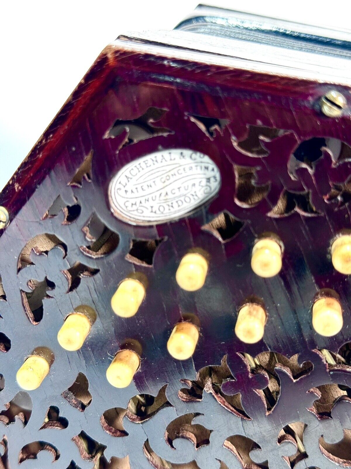 Lachenal & Co. Anglo Concertina with Case Vintage