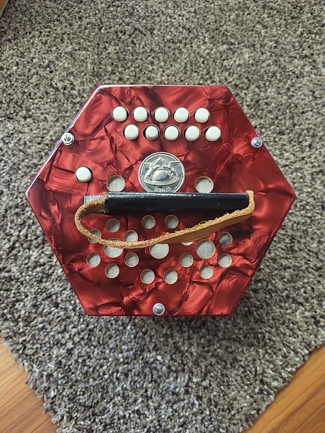 Scholer Concertina CHU100 Vintage Red Pearl - Authentic