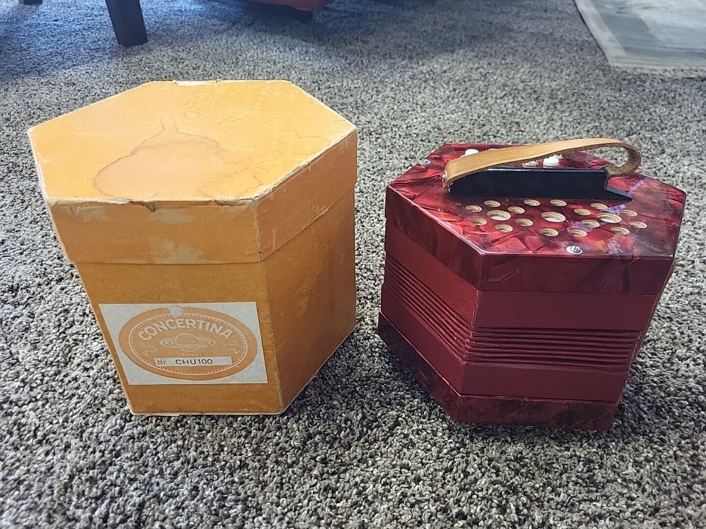 Scholer Concertina CHU100 Vintage Red Pearl - Authentic