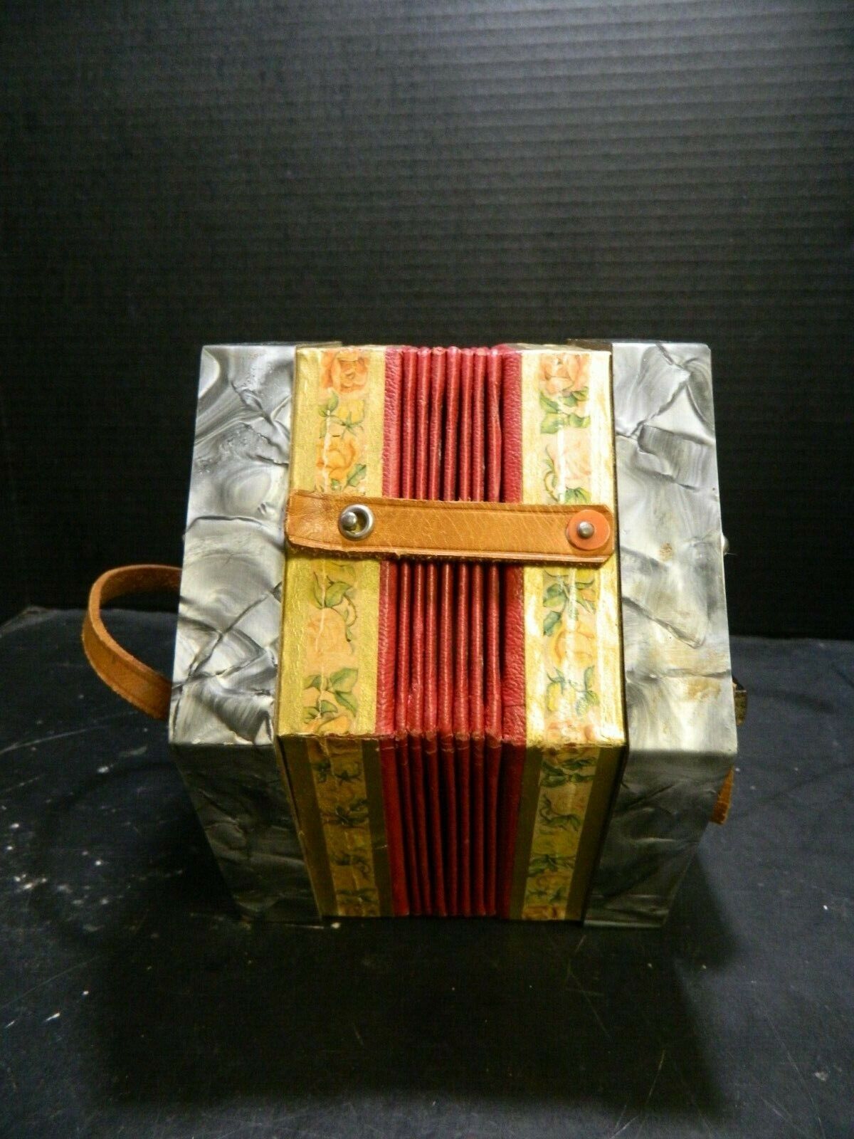 Antique Scholer USSR Concertina Accordion (1940's)