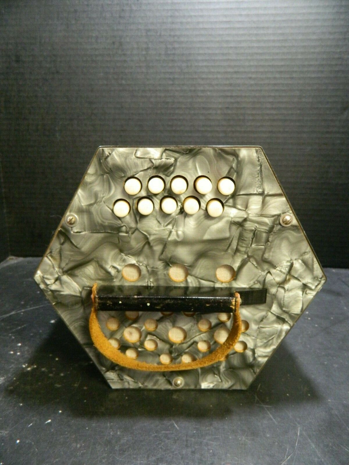 Antique Scholer USSR Concertina Accordion (1940's)