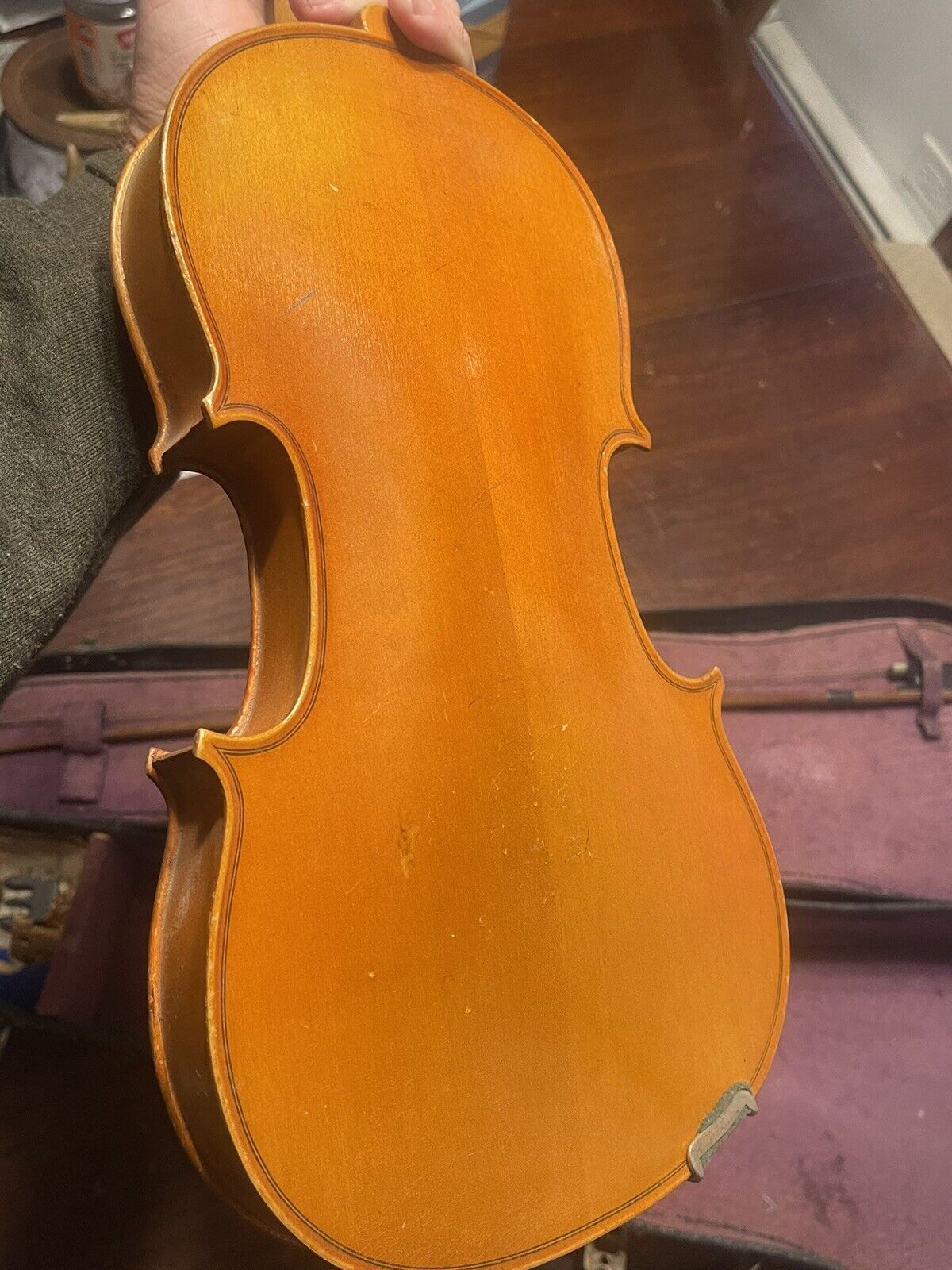 Vintage Rare Antique Violin Set with German Bow