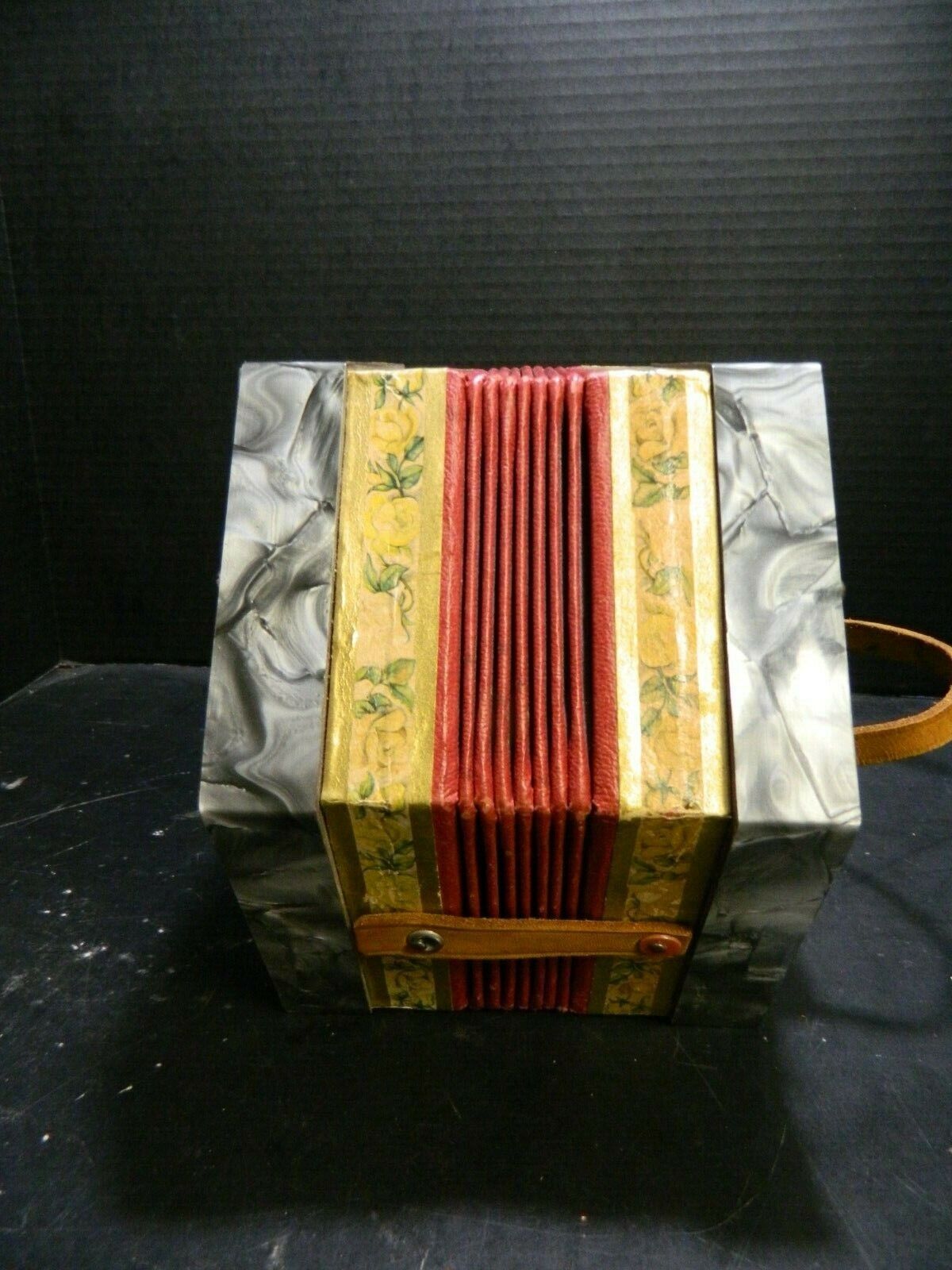 Antique Scholer USSR Concertina Accordion (1940's)